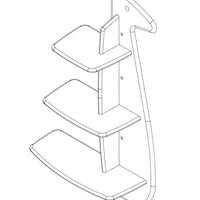 GYRAF Shelf - kids wall shelf All Circles