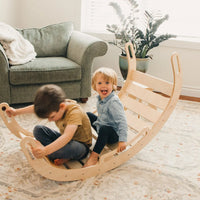 PlayArch XL - Large Wooden Climber and Rocker All Circles