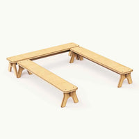 PlayBeam - Wooden Balance Beam for Kids All Circles